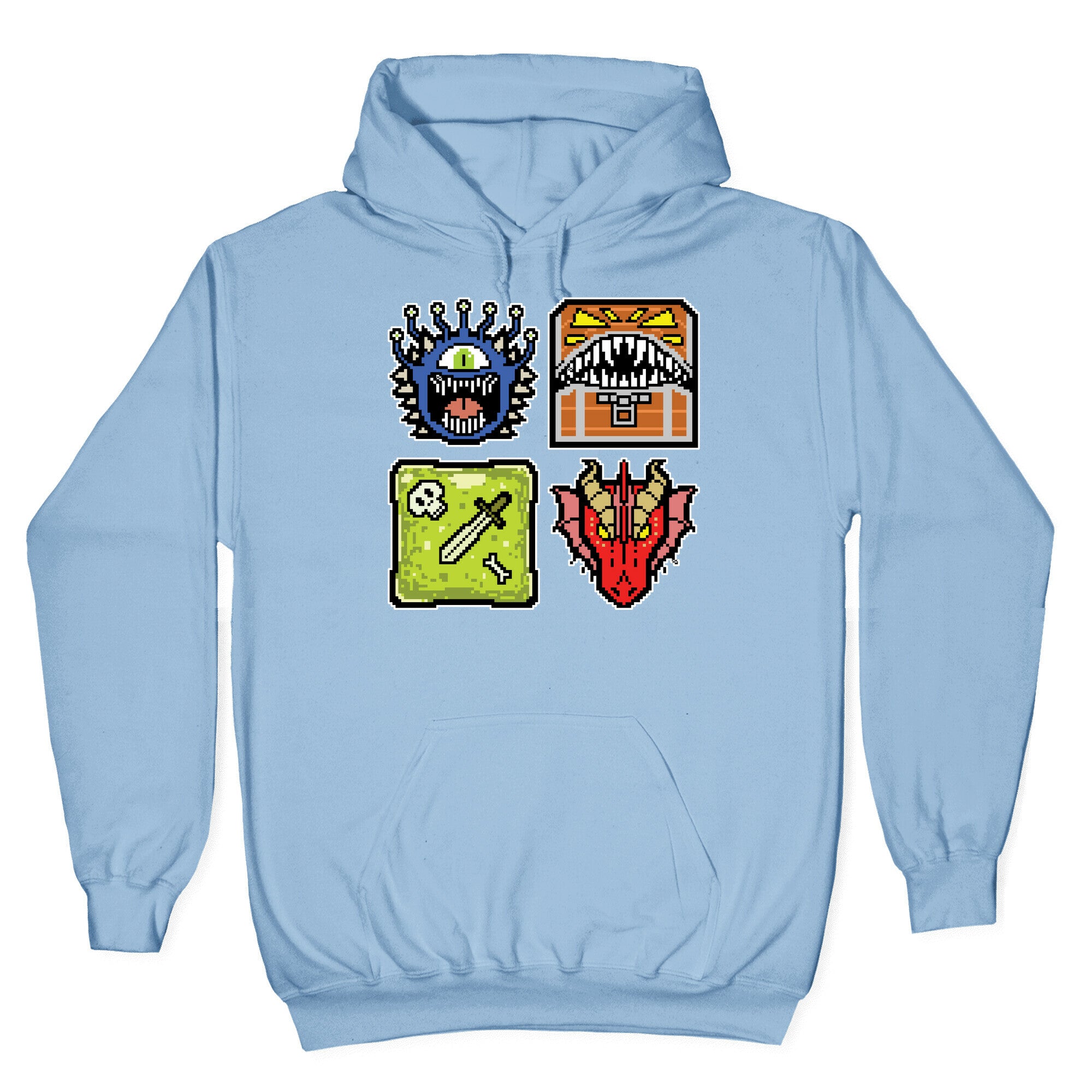 Pixel DnD Monsters Hoodie